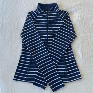 Vineyard Vines Striped Quarter Zip Athletic Top